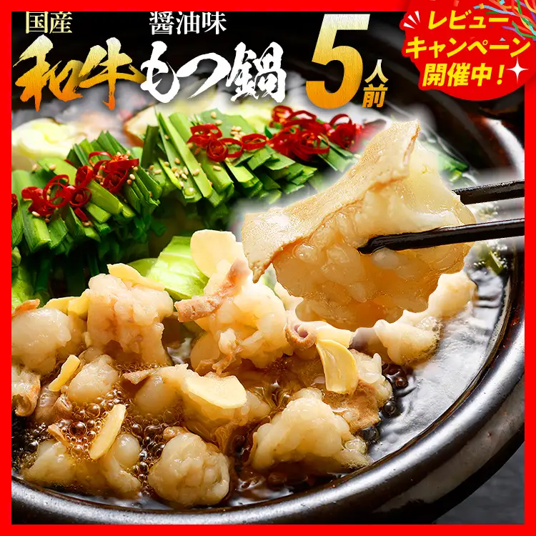 もつ鍋 醤油味 5人前 もつ鍋