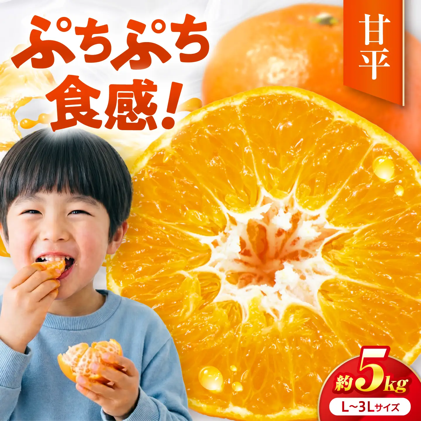 甘平 L-3Lサイズ 5kg フルーツ 果物 みかん BJBI009