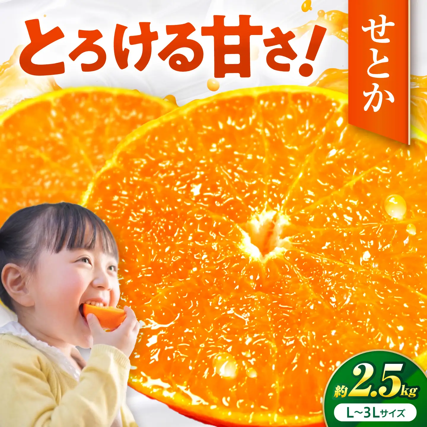 せとか L-3Lサイズ 約2.5kg フルーツ 果物 みかん BJBI006
