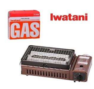 イワタニ カセットガス炉ばた焼器 炙りや+カセットガス3P　【11100-0932】