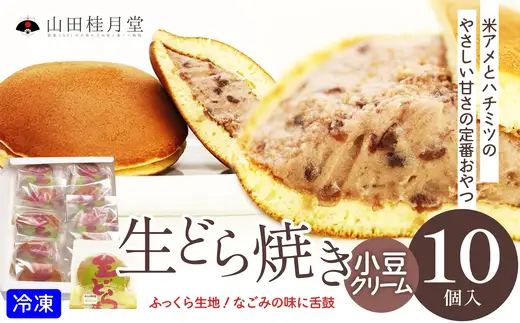生どら焼き 10個入り　60P023011【山田桂月堂】