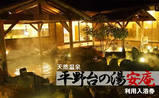 天然温泉 平野台の湯 安庵 入浴券 3回分 3000円分