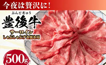 【厳選部位】おおいた豊後牛 サーロイン しゃぶしゃぶすき焼き用 500g  日田市 黒毛和牛 牛肉 サーロイン 豊後牛 しゃぶしゃぶ すき焼き  [AREI016]