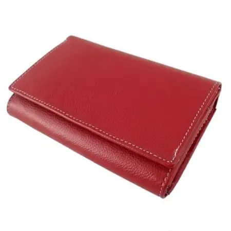 【濱野皮革工藝】グレースミディアムウォレット(アンティークレッド)_装飾品・工芸品 財布 服飾小物 _【1103244】