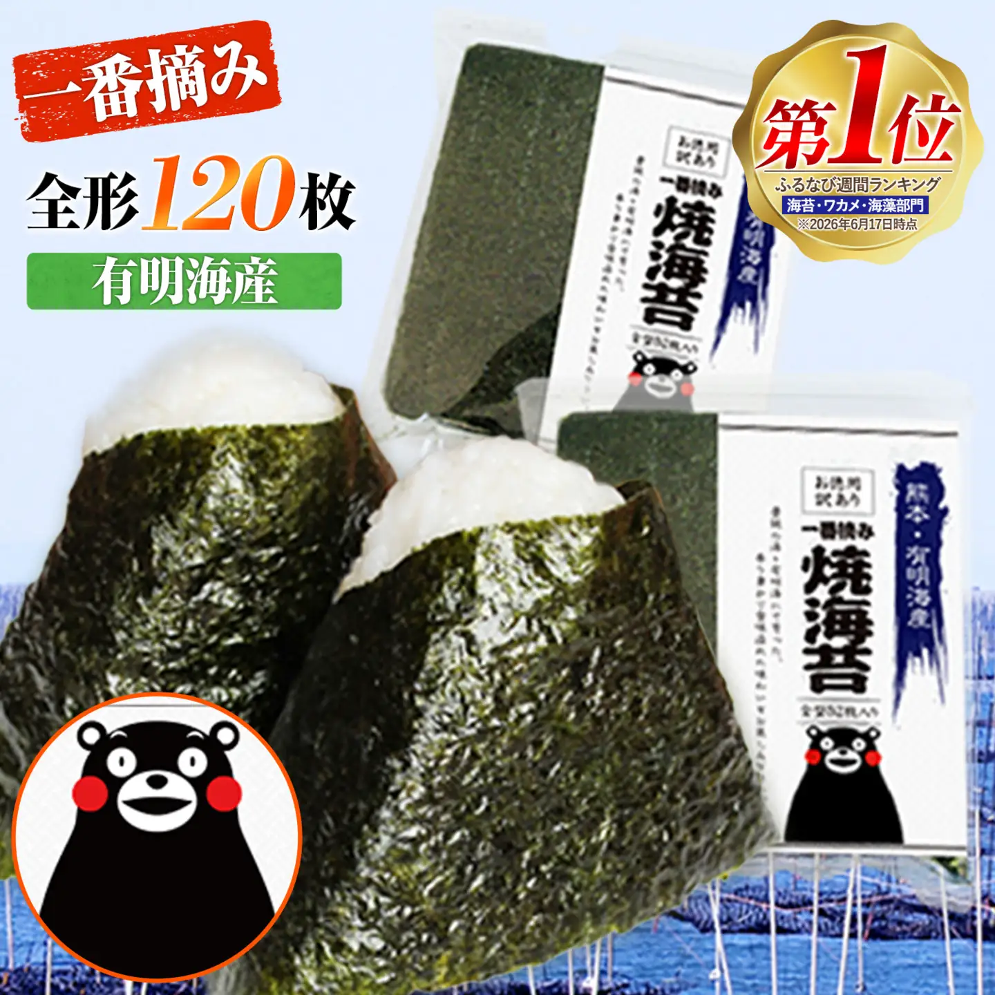 海苔 一番摘み 有明海産 訳あり 海苔 120枚 都度