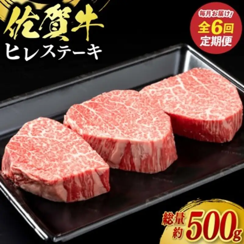 定期便 6回 佐賀牛 ヒレ ステーキ 500g 毎月コース 牛肉 ※配送不可：北海道、沖縄、離島