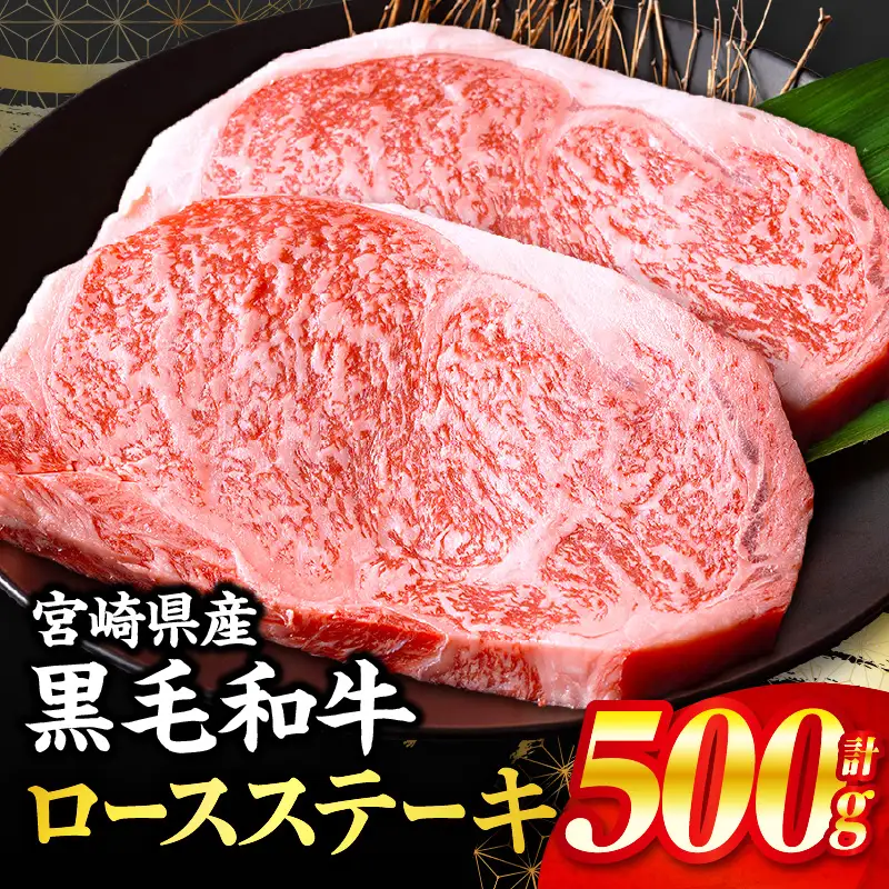 牛肉 ステーキ 牛肉[黒毛和牛 ロース 500g 畜産農家応援！]