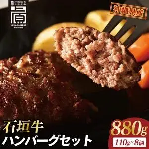 石垣牛ハンバーグセット(8個入) （AG031）