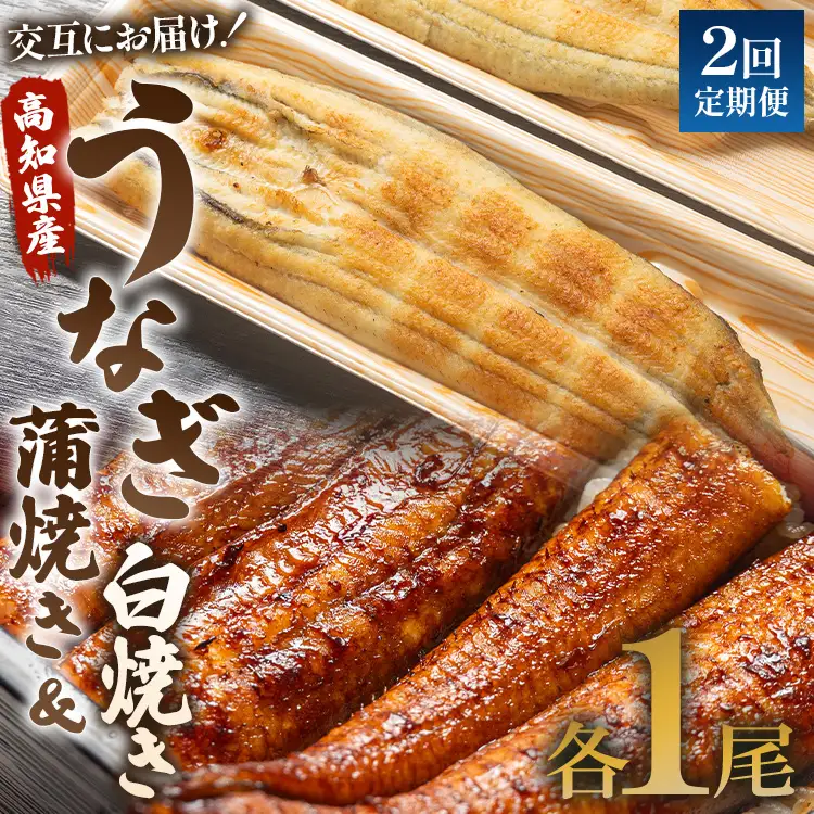 国産 うなぎ 定期便 2回 うなぎ蒲焼き&白焼き120g 1尾(無頭) 交互にお届け 蒲焼き 白焼き セット Wun-0093