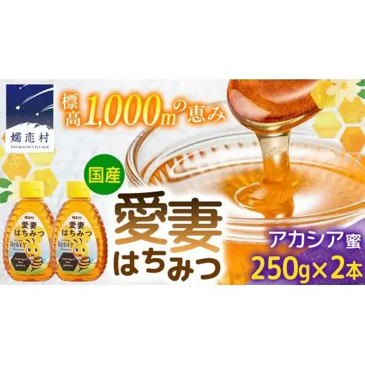 嬬恋村 愛妻はちみつ ( アカシア ) 250g × 2個セット [AC012tu] 