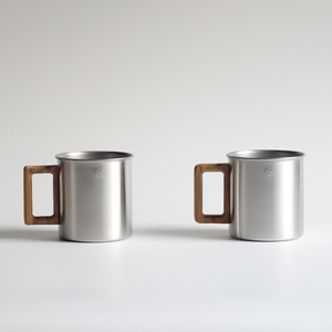 グローカルスタンダードプロダクツ TSUBAME / M&W Mug / Lサイズ 2個セット / シルバー
