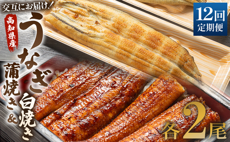 国産 うなぎ 定期便 12回 うなぎ蒲焼き&白焼き120g 2尾(無頭) 交互にお届け 魚介 国産 海鮮 魚 かばやき 鰻 ウナギ 惣菜 おかず お手軽 しらやき 加工品 加工食品 冷凍 Wun-0100