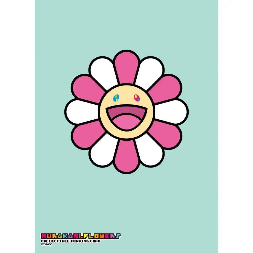 Murakami.Flowersトレカスリーブ「笑顔の女の子」フラワーver.