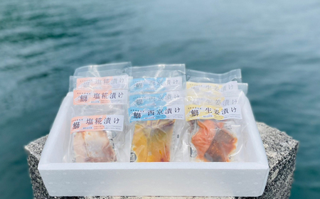 ぶり漬け焼き 贅沢セット（3種各3個入り） ぶり
