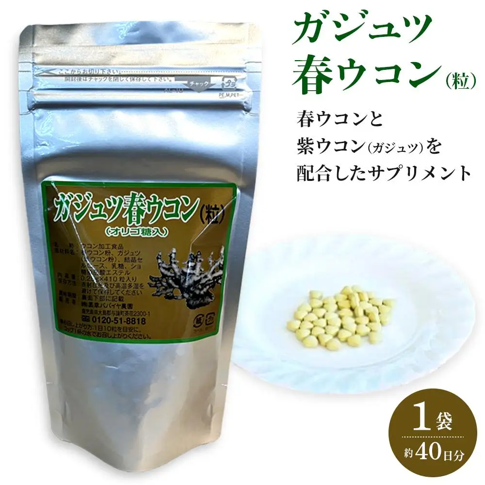ガジュツ春ウコン（粒）1袋 （約40日分）