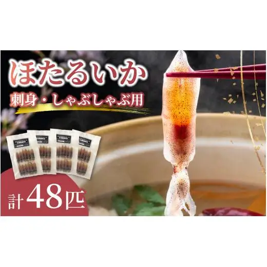 富山湾 ほたるいか 刺身・しゃぶしゃぶ用 ポン酢付