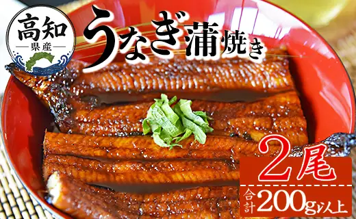 国産 うなぎ 蒲焼き 2尾 計200g以上 うなぎ fb-0142