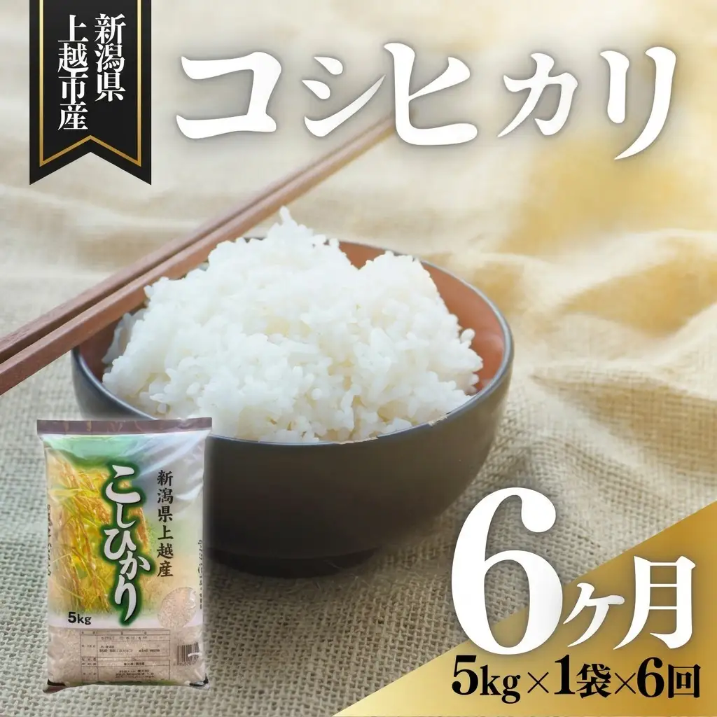【11月上旬より配送・定期便】令和8年産 コシヒカリ 精米 上越産 コシヒカリ 5kg