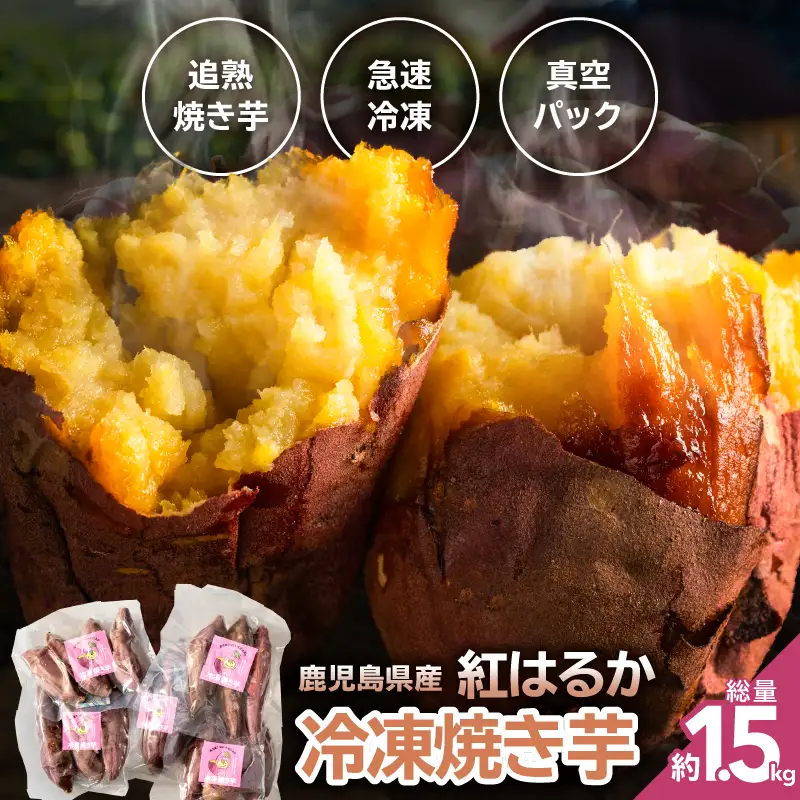 2830 鹿児島県産紅はるか冷凍焼き芋 KN113-003 冷凍