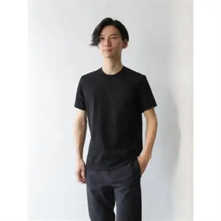 ブラック Sサイズ メンズ 10Years 26ゲージ スムースコットン クルーネックTシャツ【1584330】