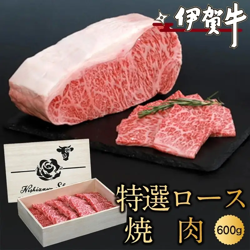 ブランド牛 伊賀牛特選ロース焼肉　600ｇ【nzst0005】