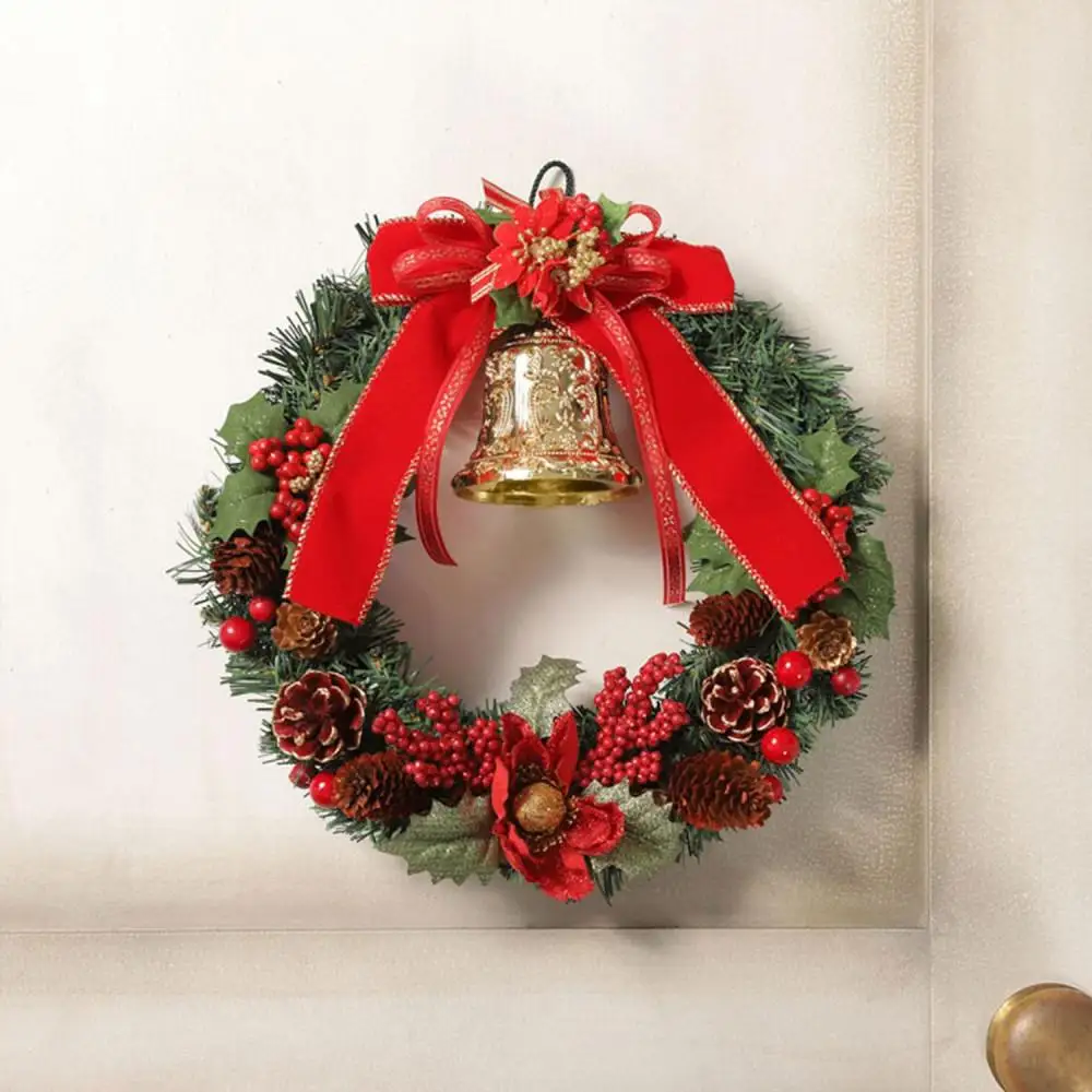 クリスマスリース 25cm レッド