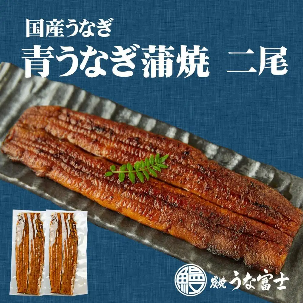 【全４回】炭焼うな富士 国産特大青うなぎ長焼二尾入り　定期便