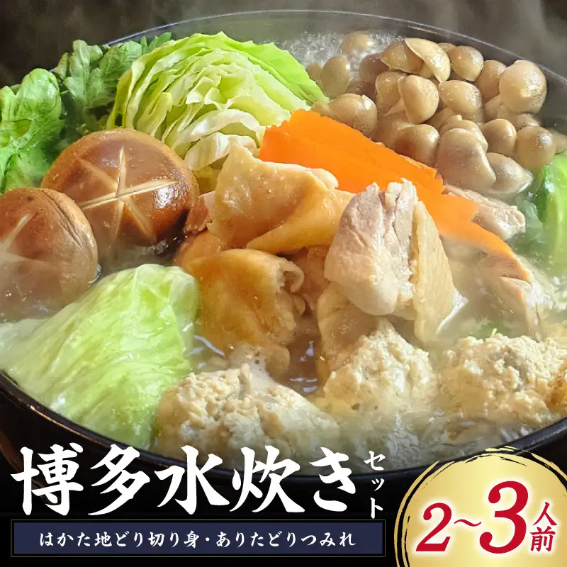 博多水炊き(はかた地どり切り身・つみれ)セット2～3人前【059-0072】