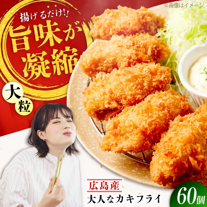 牡蠣 冷凍カキフライ60個牡蠣[XCU003]