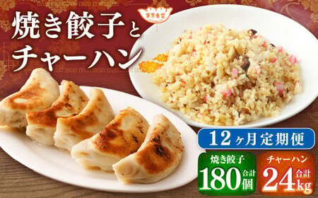 【12ヶ月定期便】東京食堂のチャーハンと焼き餃子（各5パック×12回）合計120パック 2種 セット 冷凍 餃子 ぎょうざ ギョウザ 炒飯