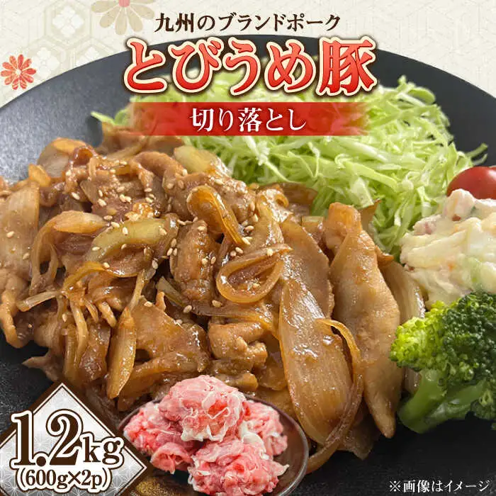 大分県日田産 とびうめ豚 切り落とし 1.2kg / 豚肉 切り落とし 大分 冷凍  [ARCM004]
