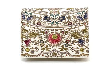 【文庫屋大関】箱まち小銭入れ 茉莉花〈珊瑚〉【皮革工芸品】 革製品 工芸品 民芸品 牛革 財布 小銭入れ 小物入れ お祝い ギフト プレゼント 墨田区 東京都