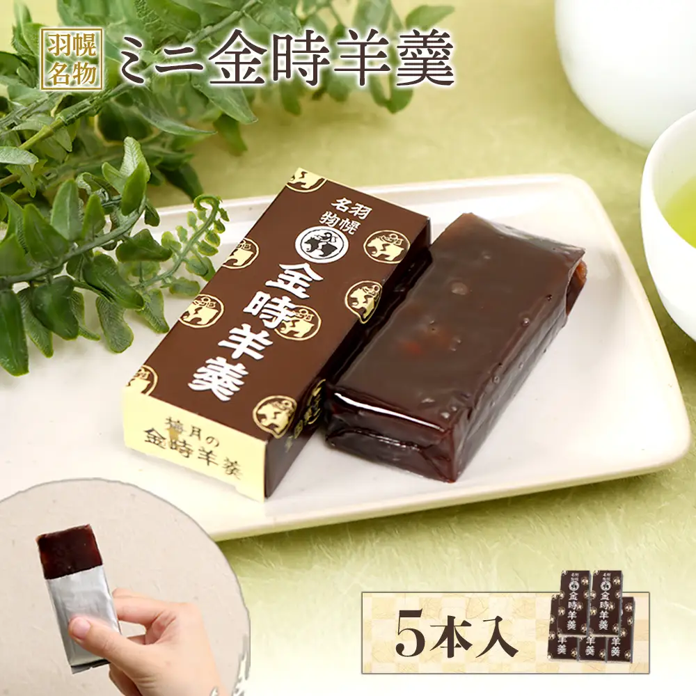 羽幌名物 ミニ金時羊羹5本入【11110】