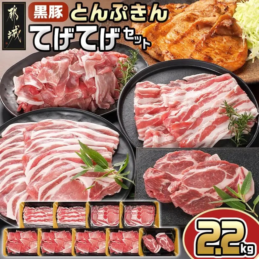 「黒豚とんぷきん」てげてげセット2.2kg〔MJ-5906〕