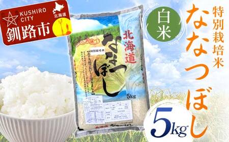 【令和7年度産】【新米】特別栽培米ななつぼし 5kg 白米 北海道産 米 コメ こめ お米 白米 玄米 通常発送 F4F-9740