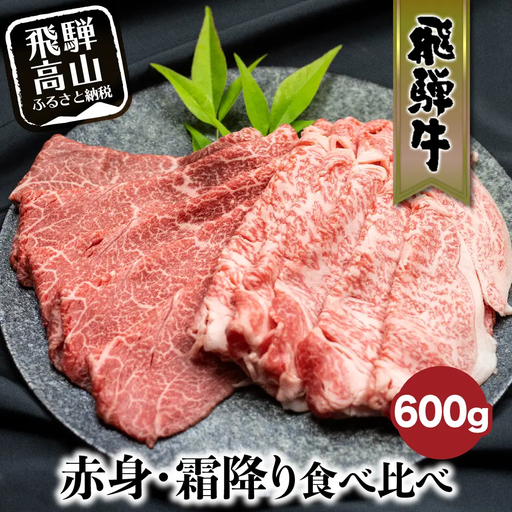飛騨牛 赤身・霜降り食べ比べ 600g | 飛騨牛 FC015VC13