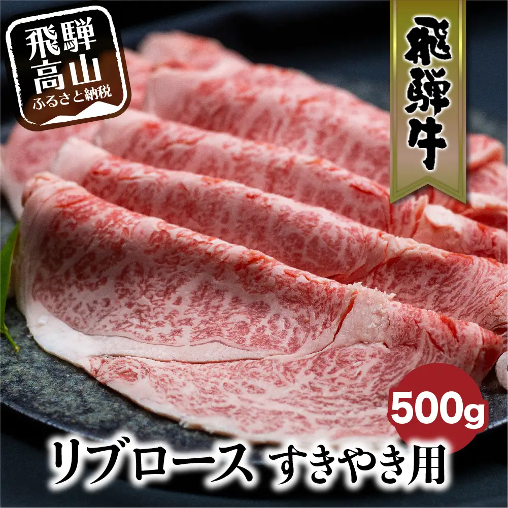 飛騨牛 リブロース すきやき用 500g | すきやき FC021VC13