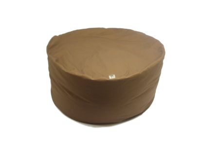 日本製 癒しのビーズ ソファークッション キング 直径90cm ブラウンカバー付き [1904]