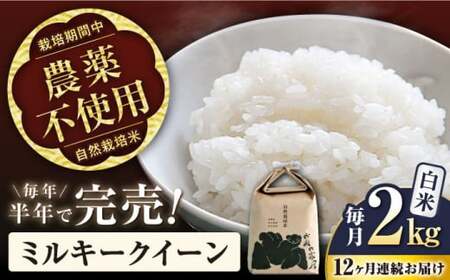 新米 12回定期便 ミルキークイーン 2kg 白米[AQCP016] 米 定期便