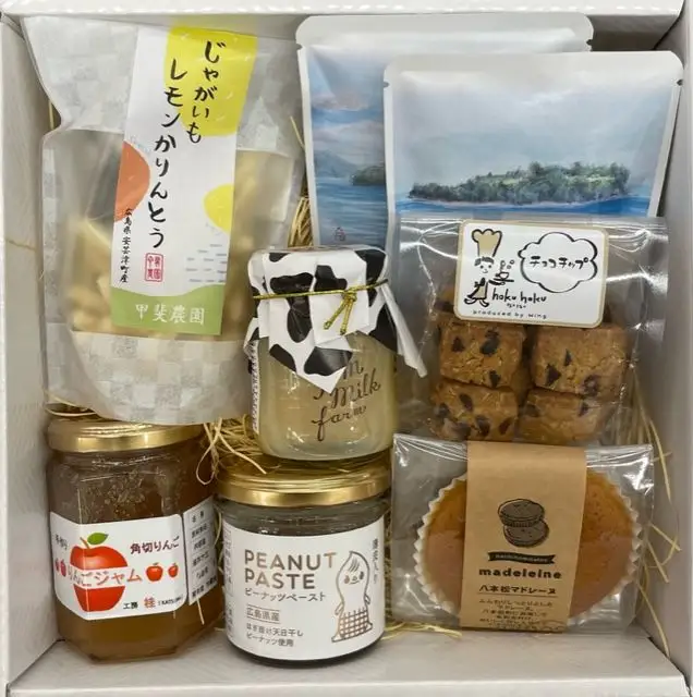 ギフト　贈り物　東広島銘菓詰合せ（ジャムや洋菓子など7種）