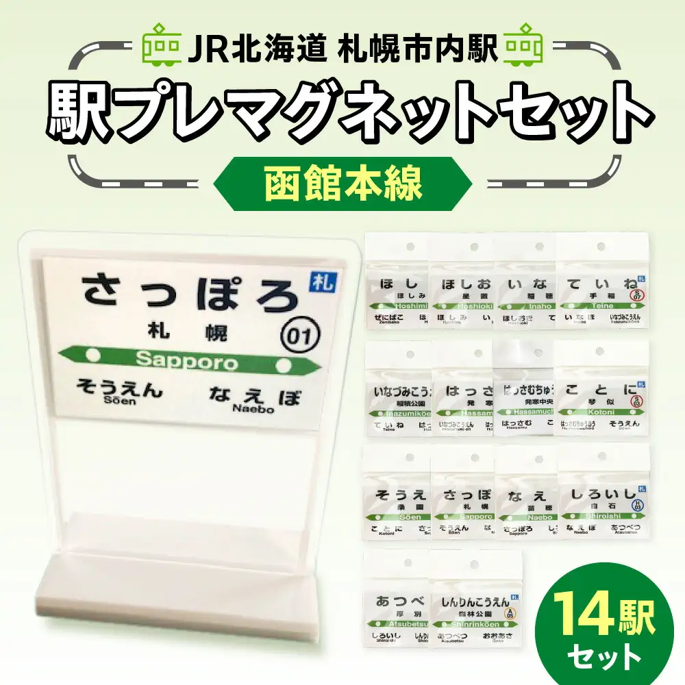 JR北海道札幌市内駅駅プレセット「函館本線」