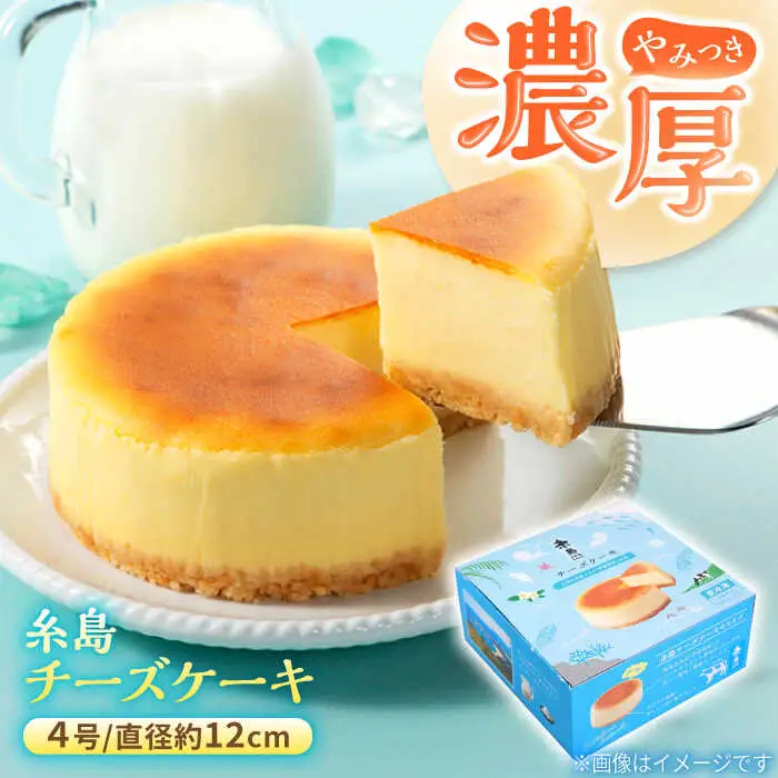 糸島チーズケーキ 1個(4号) 糸島市 / 五洋食品産業 [AQD038]