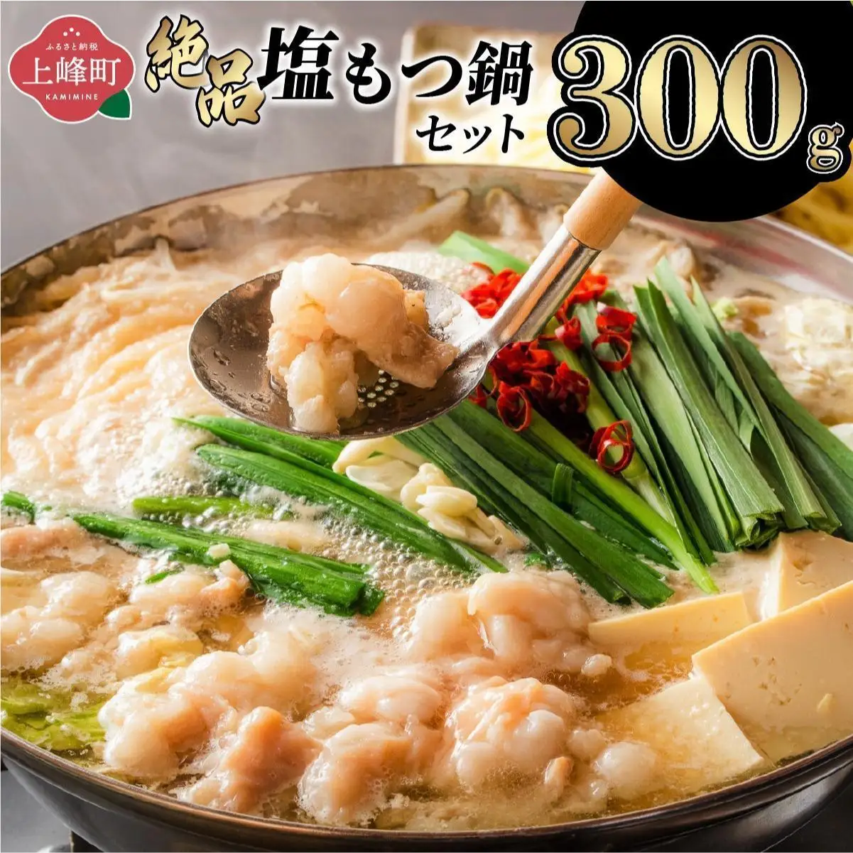 ＜最短10営業日以内発送＞2～3人前 絶品塩もつ鍋セット（300g）