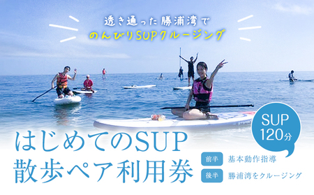 マリブポイント SUP 散歩 ペア 利用券 1枚  マリブポイント《30日以内に出荷予定(土日祝除く)》マリンスポーツ 初心者 はじめて 海 千葉県 勝浦市【配送不可地域あり】