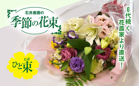 【先行予約】【2026年11月より順次発送】6代続く花農家より直送! 石井農園の「季節の花束」 SMCM001 / ふるさと納税 花 花束 季節 旬 お祝い フラワー ギフト 母の日 誕生日 記念日 千葉県 山武市