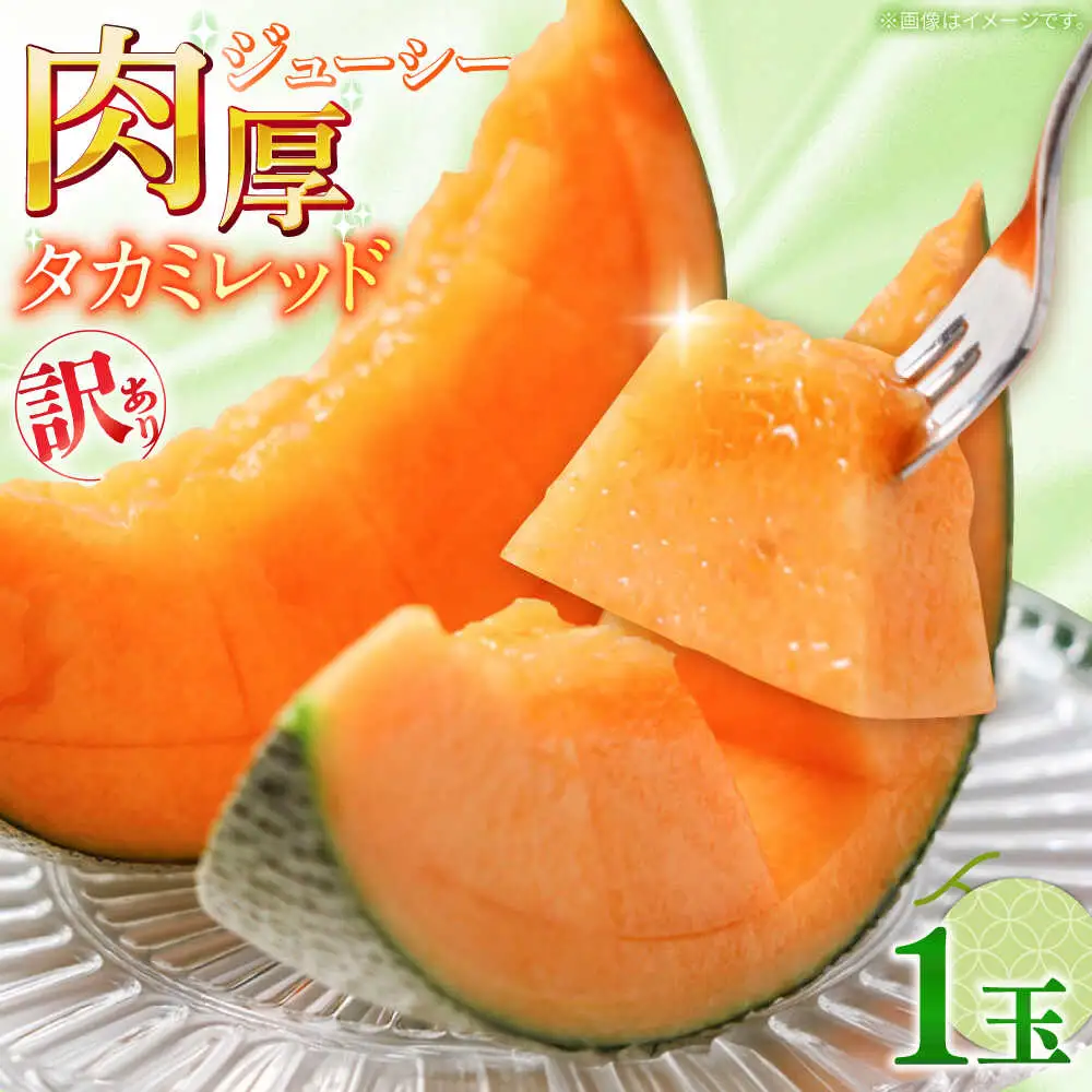 【2027年5月-発送】訳あり タカミメロン レッド 1玉 / メロン めろん フルーツ 果物 / 南島原市 / 南島原果物屋[SCV034]