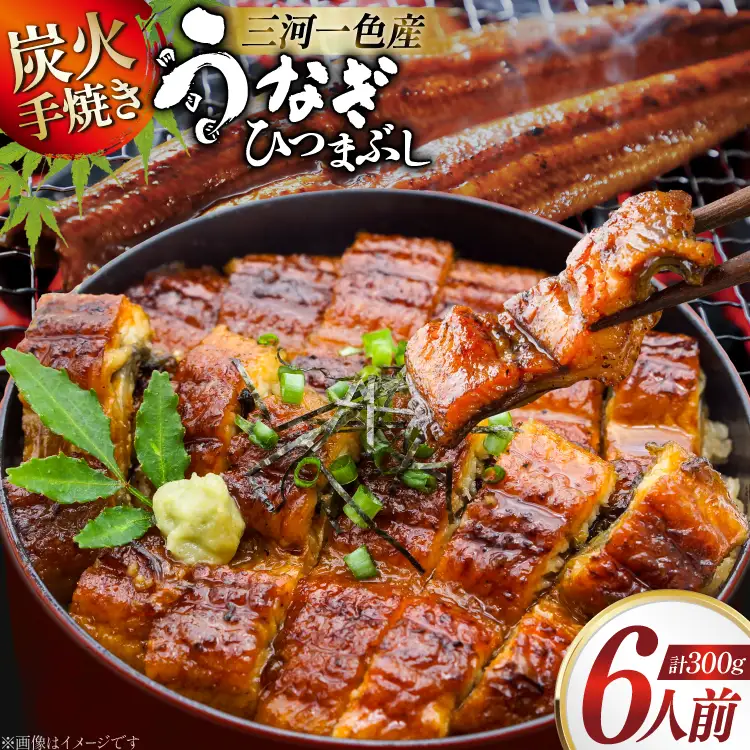 うなぎ 炭火手焼き 三河一色産 ひつまぶし きざみうなぎ蒲焼 6人前