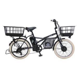 ヱビス自転車 ミニベロカーゴ電動アシスト自転車 GRC-515L-Cib シマノ製外装7段変速【マットブラック 】