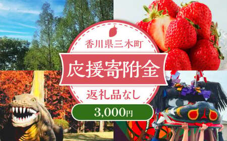 三木町への応援寄附金【3,000円】（返礼品なし）_mk167-003