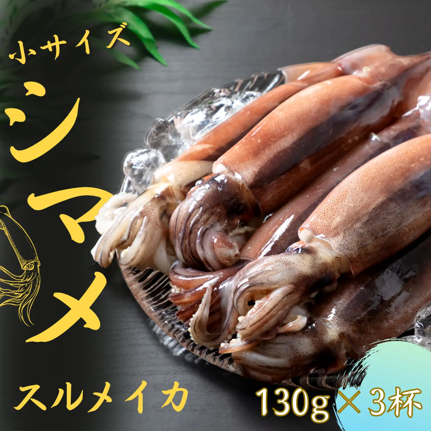 イカ 丸ごと 130g×3杯 イカ